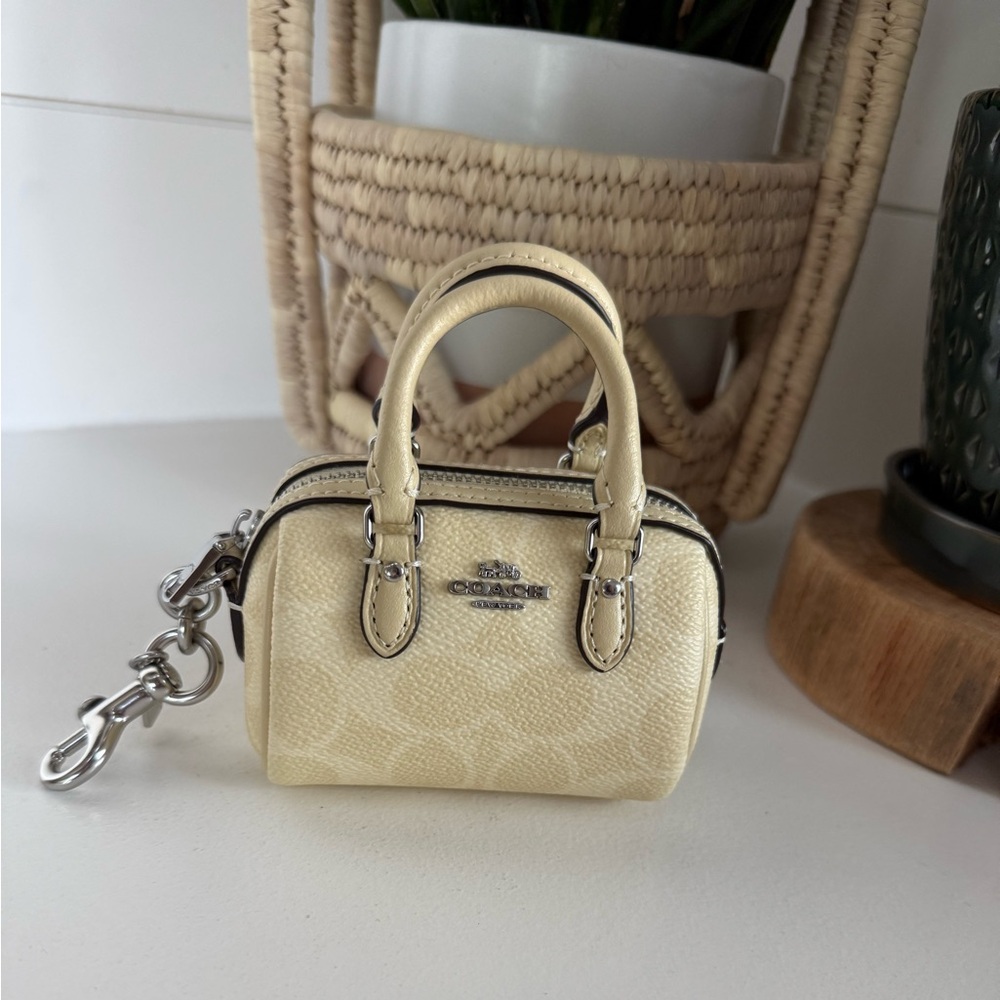 Coach Mini Rowan Bag Charm in Hay (Limited Edition)